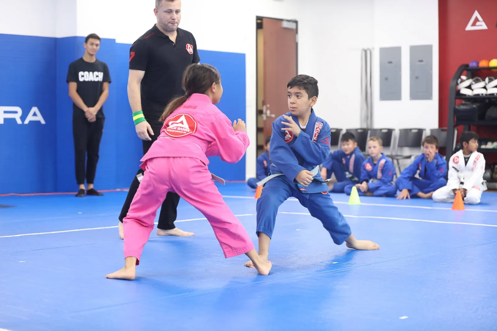 Kids BJJ training at Gracie Barra Davenport